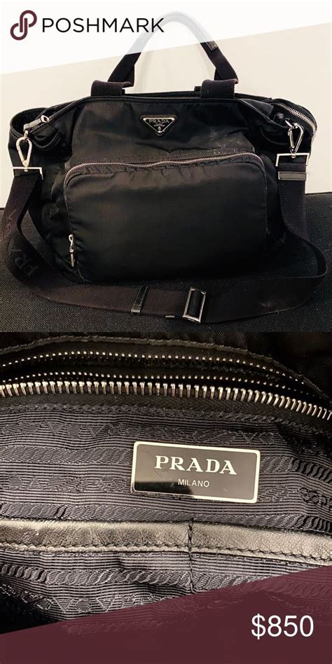 prada diaper bag used|pre owned prada bags.